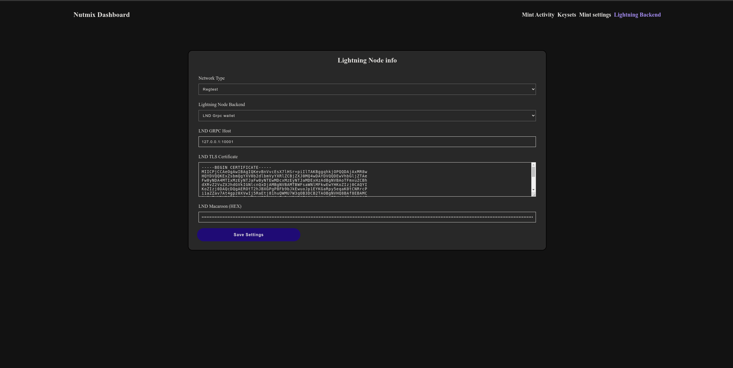 Setup Lightning node